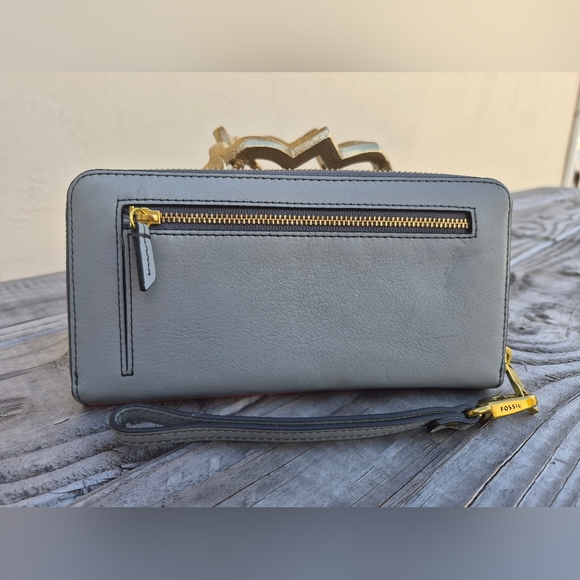 FOSSIL VINTAGE LEATHER WALLET - Picture 4 of 6